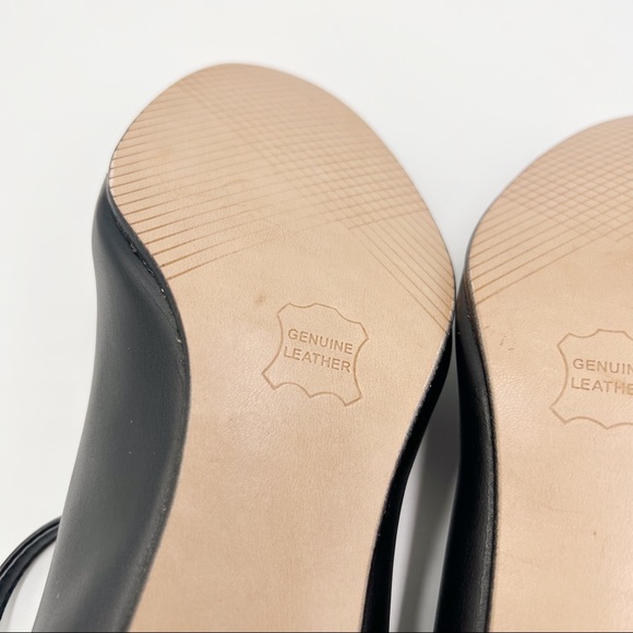 8.5W 8.5 WIDE Capezio Jr. Footlight Style # 550 Black Character Dance Shoes - Picture 11 of 14